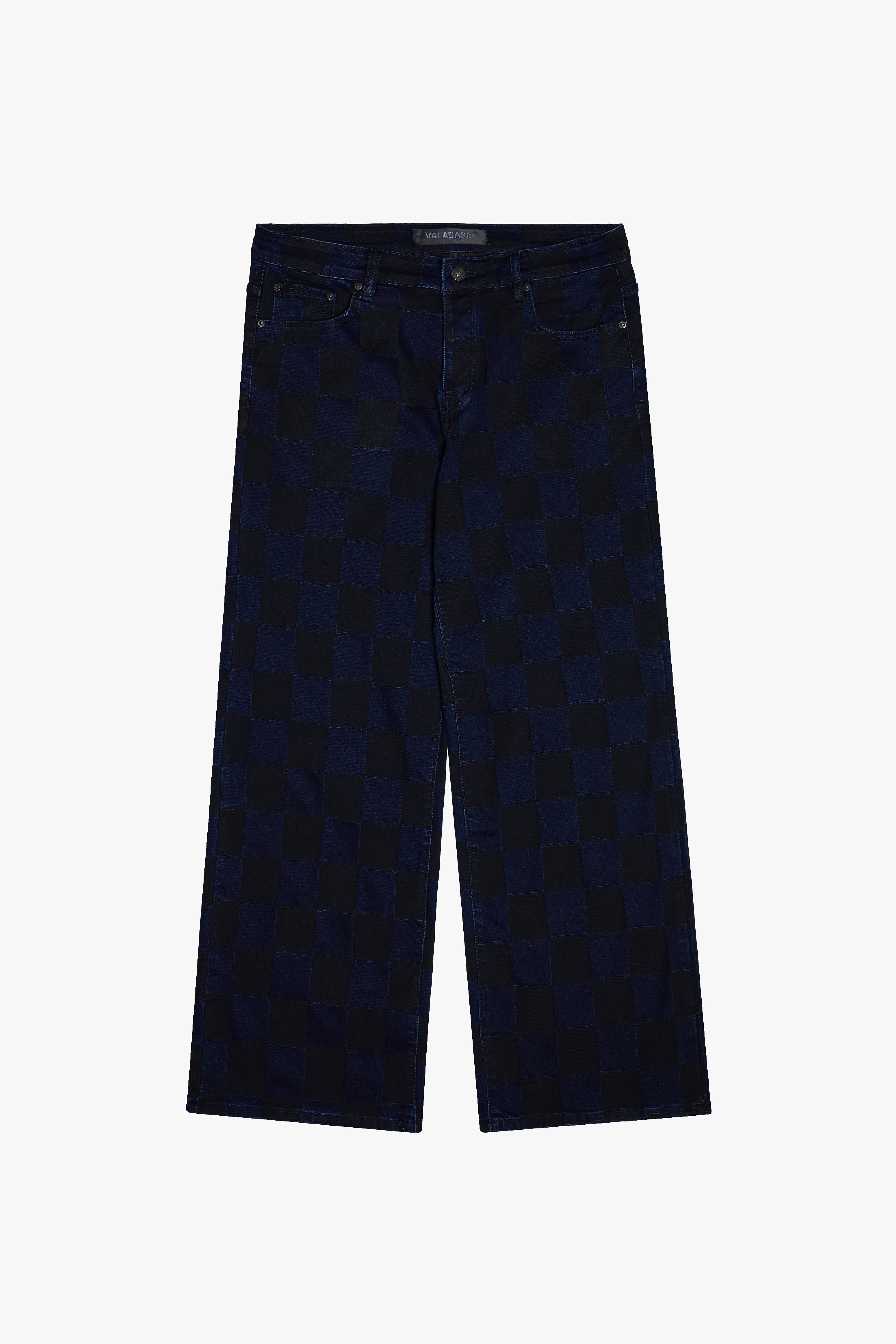 "CHESS" BLACK BAGGY DENIM JEAN