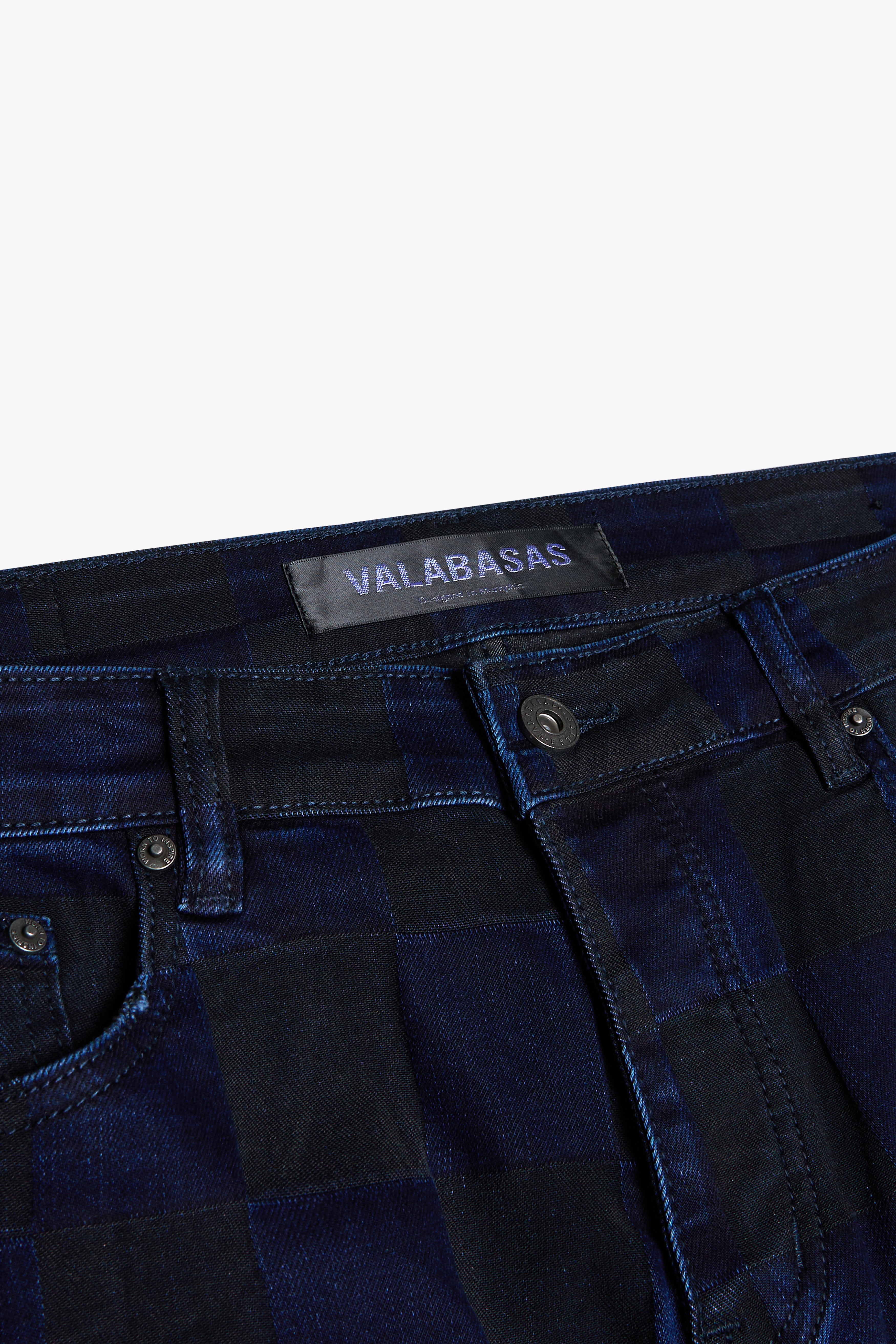 "CHESS" BLACK BAGGY DENIM JEAN