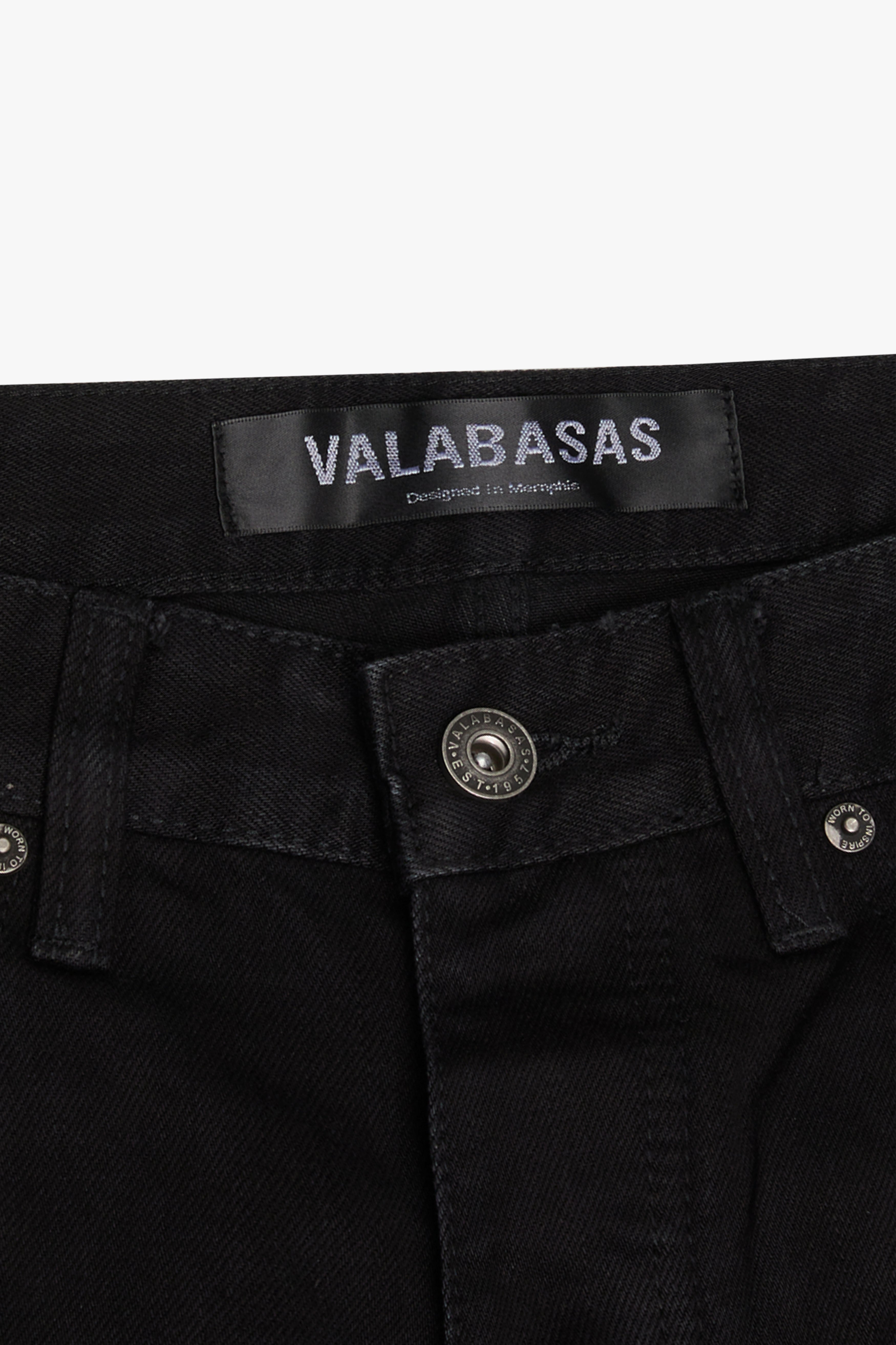 "CUTLASS" JET BLACK CARGO SHORTS