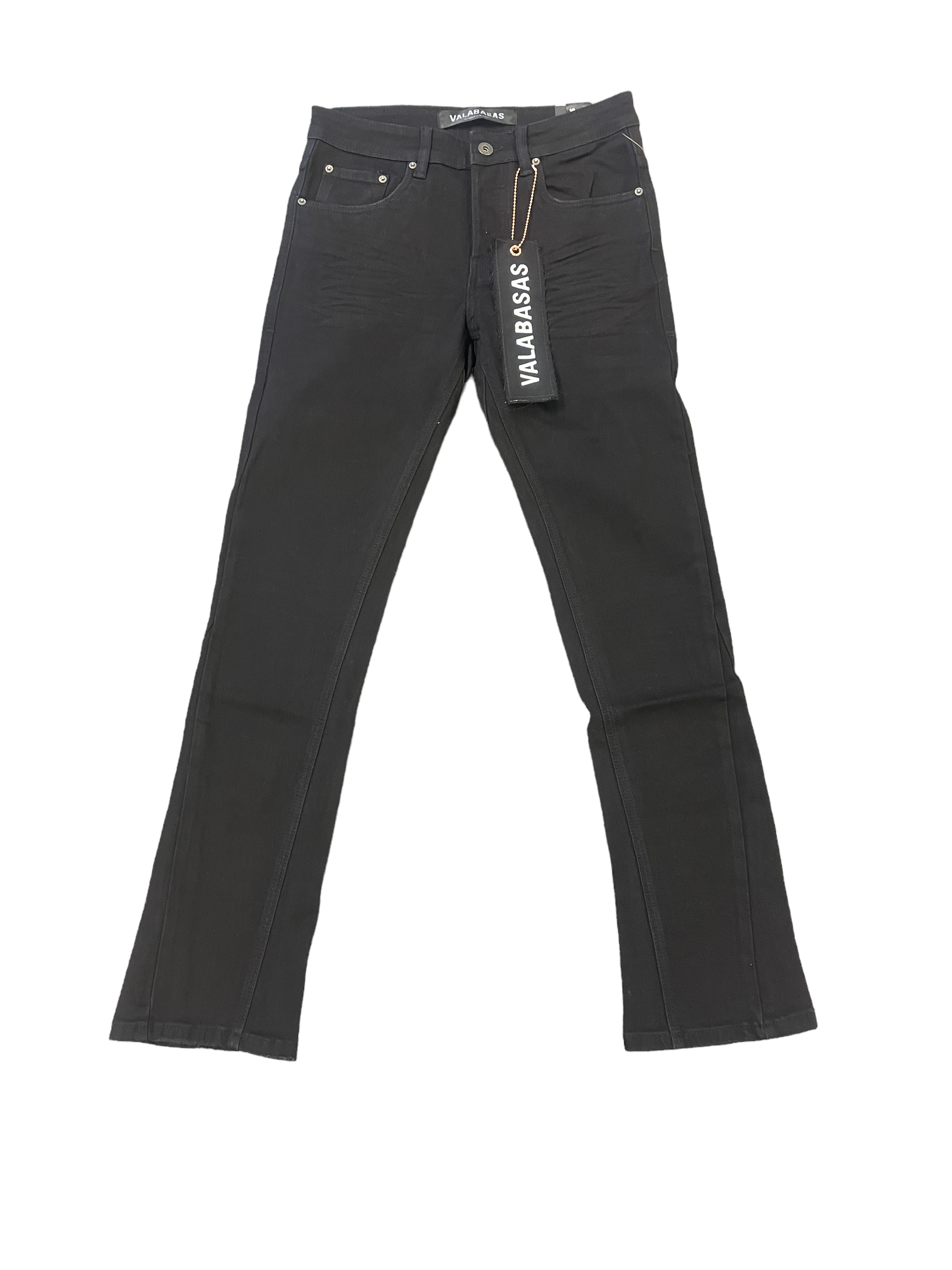 "ESSENCE" BLACK STRAIGHT JEANS