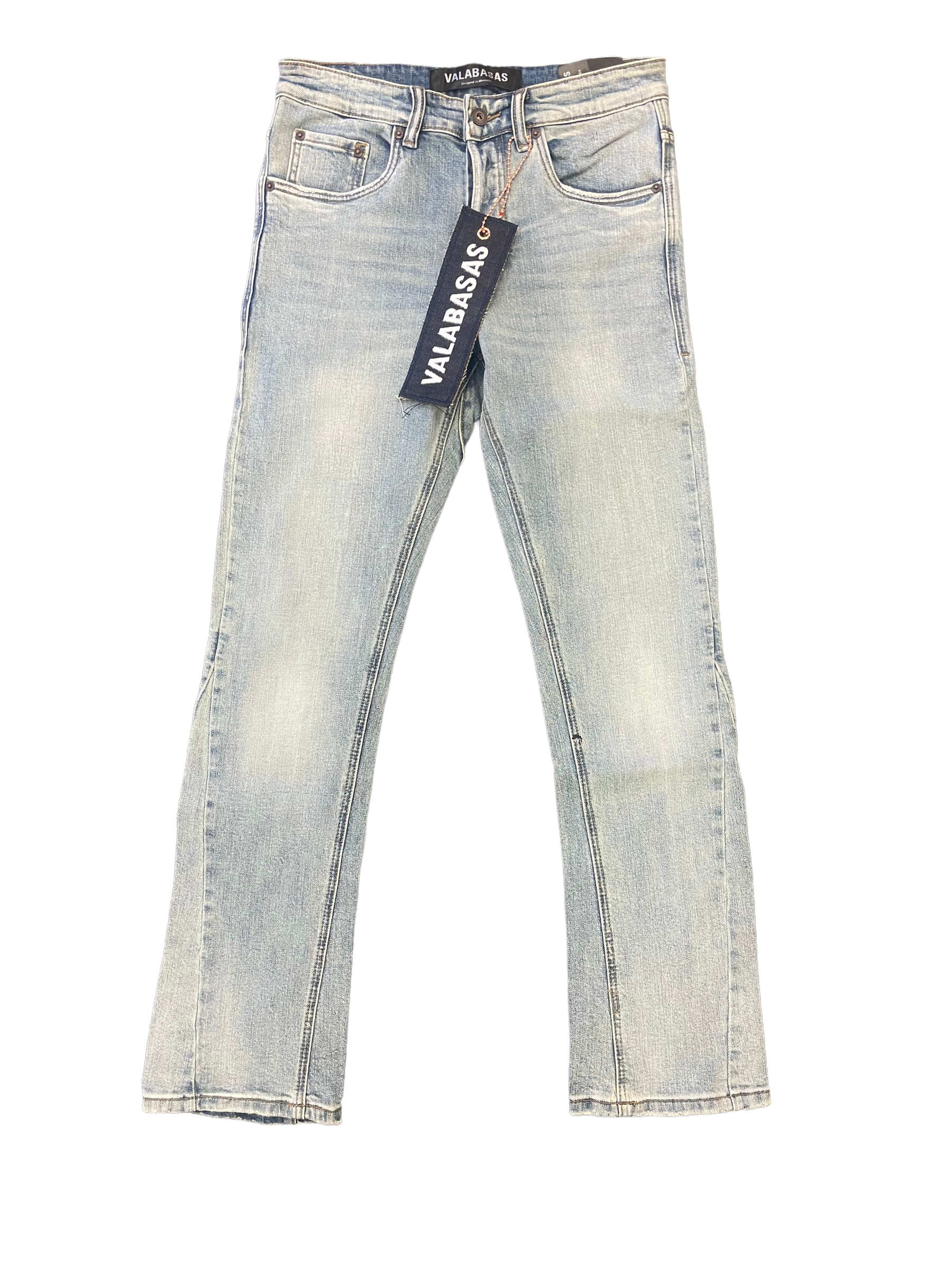 "ESSENCE" LT BLUE STRAIGHT JEANS