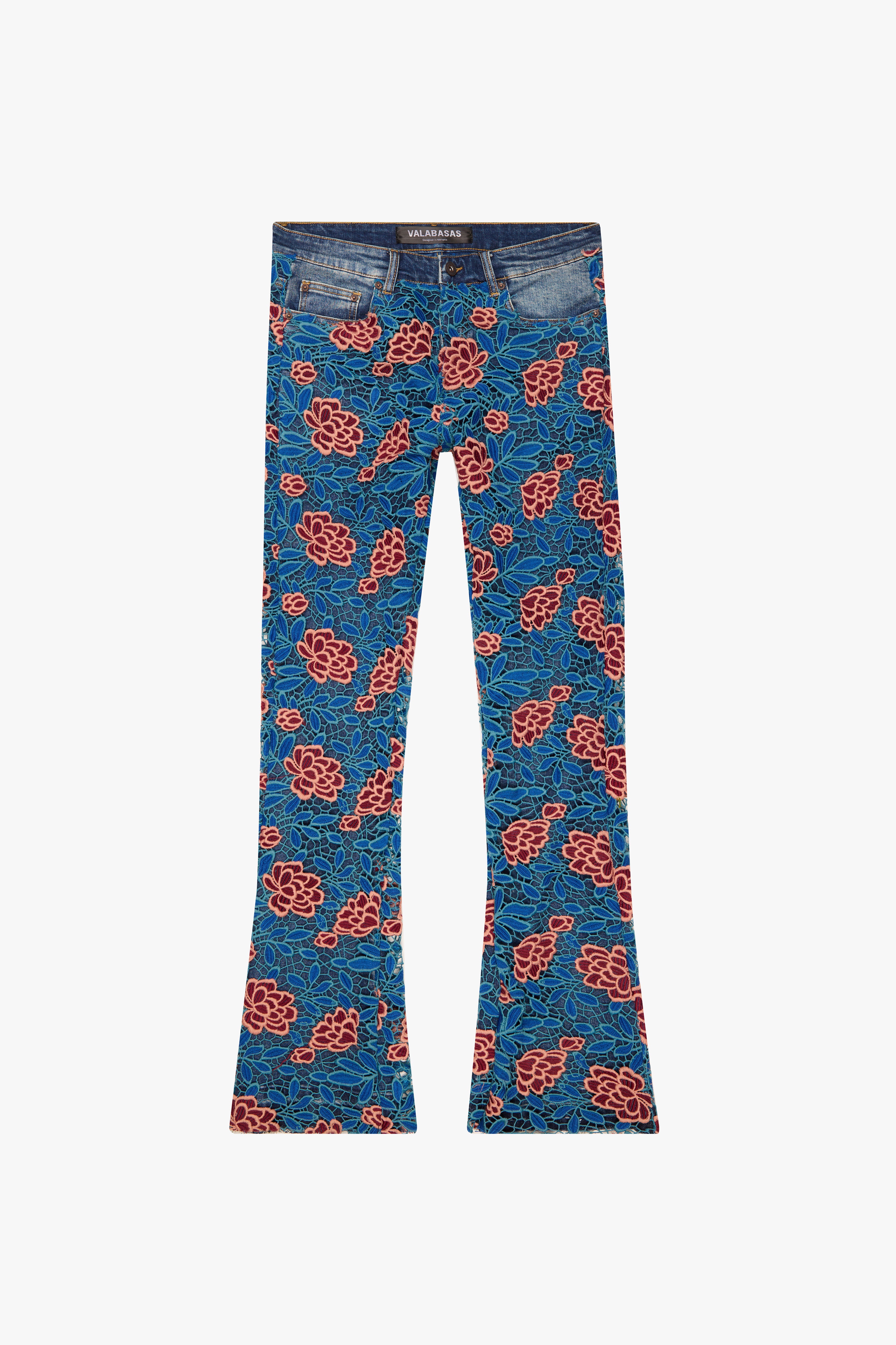 "BOTANIC" OCEANIC HAZE STACKED FLARE JEAN